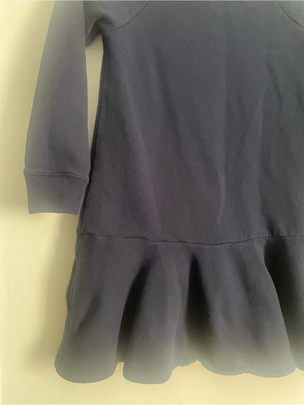 Ralph Lauren Navy Polo Bear Sweatshirt Dress with Graphic